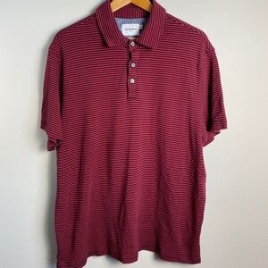 Goodfellow & Co. Men's Standard Black‎ and Red Medium Knit Polo Golf Shirt XXL